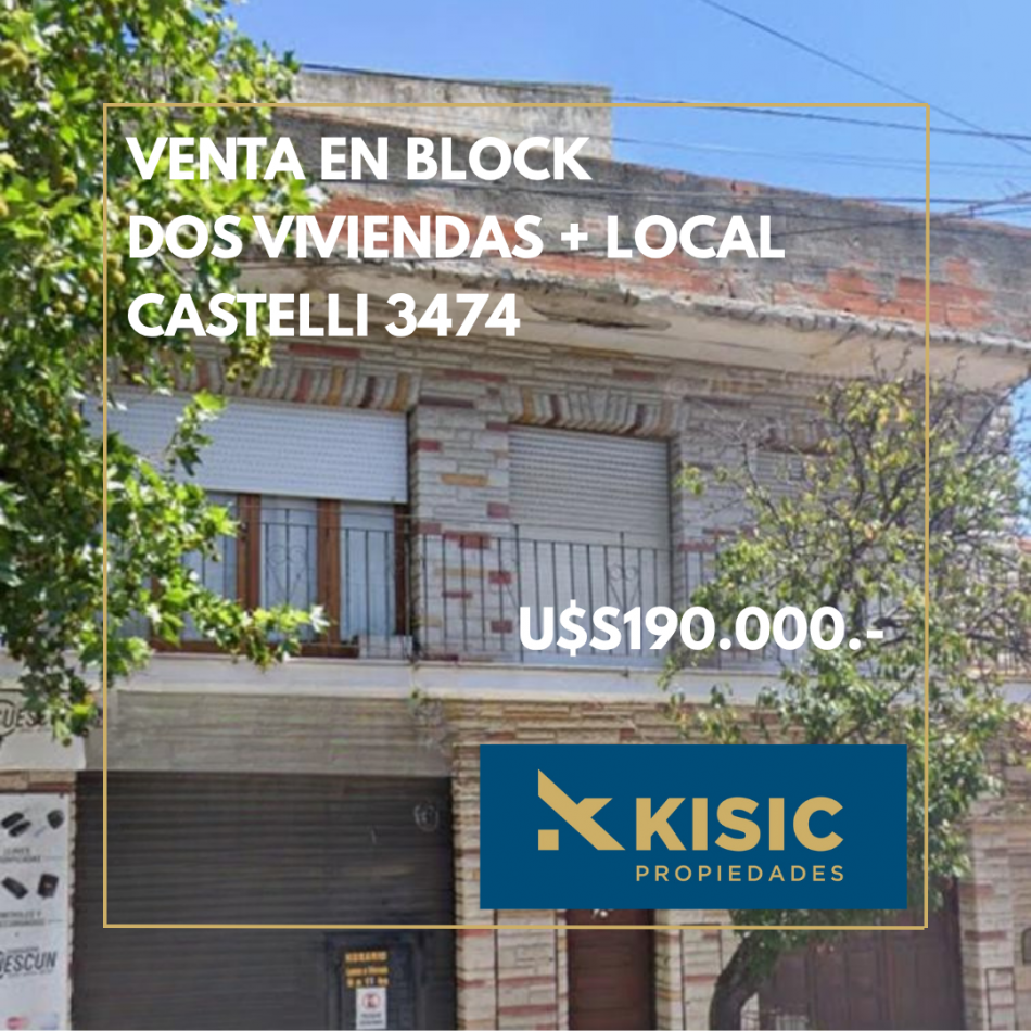 VENTA EN BLOCK - 2 VIVIENDAS+ LOCAL