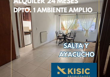 ALQUILER 24 MESES - 1 AMBIENTE A LA CALLE - AMPLIO