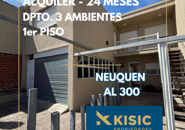 DEPARTAMENTO DE 3 AMBIENTES - ALQUILER 24 MESES